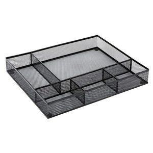 HUANUO Desk Drawer Organizer- 5 Compartments Large Space,16.2 x 12.2 x 2.36 In.